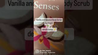 Vanilla amp Coconut Body Scrub bodycare skincare vanilla coconut free freebie reels insta [upl. by Notgnimer]