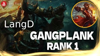 🔴 LangD Gangplank vs Jax  LangD Rank 1 Gangplank Guide [upl. by Jinny]