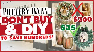 Christmas Home Decor DIYS on a BUDGET ⭐️ Save HUNDREDS DIYing vs Buying from Pottery Barn 🤯 [upl. by Oxford]