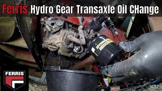 Ferris Hydro Gear Transaxle Oil Change [upl. by Peria721]