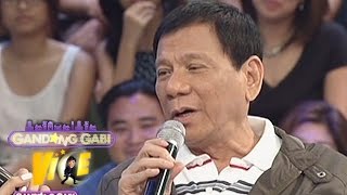 President Duterte sings quotIkawquot  GGV [upl. by Ginsburg]