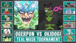 Quarterfinal TEAL OGERPON vs OKIDOGI  The Teal Mask Pokémon Tournament Battle 2 [upl. by Hax]