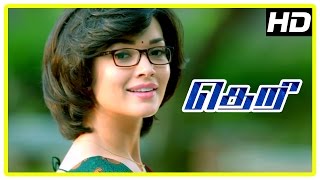 Theri movie  Amy Jackson Scenes  Vijay  Baby Nainika  Rajendran [upl. by Ydnelg]