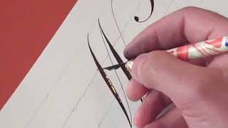 How to write Copperplate The Letters W amp w [upl. by Antonia]