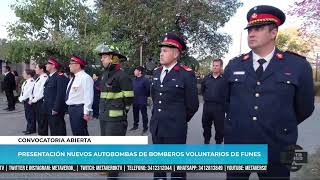 Presentación nuevos autobombas de Bomberos Voluntarios de Funes [upl. by Killam]