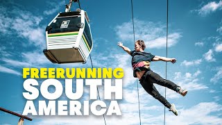 South Americas Craziest Freerunning Locations w Jason Paul Pasha Petkuns amp Dimitris Kyrsanidis [upl. by Drew]