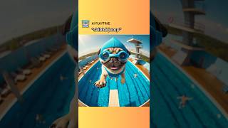 Pug Jumps Off the HIGHEST Diving Board 😱🐾 Watch the Big Splash memes funny pug husky [upl. by Adamo]