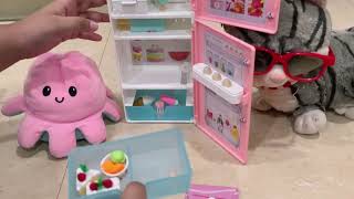 Real Littles mini fridge  Miniature school stationary  kidsvideos toys viralvideo [upl. by Noyerb859]