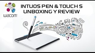 Unboxing y Review WACOM Intuos PenampTouch STableta digitalizadora [upl. by Boonie937]