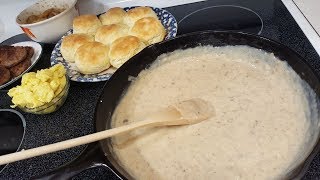 No Fail Sausage Gravy Secrets Revealed  The Hillbilly Kitchen [upl. by Ihana578]