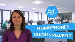 Cours de français sur les homophones grammaticaux ouoù et peupeut [upl. by Etnovad353]