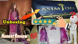 Asim Jofa Dress Review  Honest Review  Unboxing  naushabahriaz [upl. by Dalton]