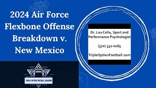 2024 Air Force Flexbone Offense Breakdown v New Mexico [upl. by Helbonna]