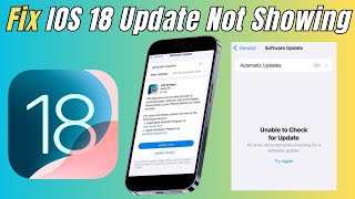 How to Fix iOS 18 Update Not Showing Up on Iphone [upl. by Stephine]