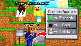 Minecraft Manhunt But I Can Craft CUSTOM Apples [upl. by Dani]