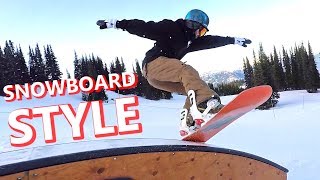 TIPS FOR SNOWBOARDING WITH STYLE [upl. by Raviv355]