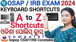 Computer Ctrl A to Z all Shortcut Keys ll OSAPIRB Exam 2024 ll CTRL shortcut keys of computer [upl. by Shapiro]