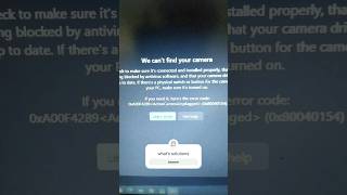 we cant find your camera  msi infotech camera windows10 [upl. by Ludvig]