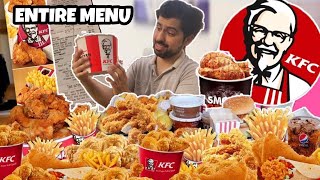 ORDERED the entire KFC MENU and this happened 😐😐 [upl. by Ecart]