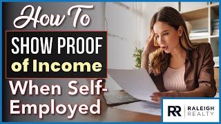 How To Show Proof Of Income as a SelfEmployed Person [upl. by Ocker]