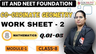 3Work sheet2 Q0105  Coordinate geometry  class8  eduhunt [upl. by Nelsen]