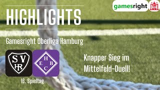 16 Spieltag Gamesright Oberliga Hamburg Highlights SV HalstenbekRellingen  HEBC [upl. by Asyen86]