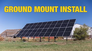 DIY Solar for Farms  Easy Ground Mounted Solar Panel Install Walkthrough [upl. by Dame]