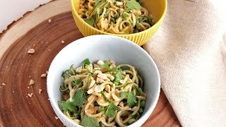 Zoodles with Peanut Sauce  Episode 1051 [upl. by Anitsyrhk]