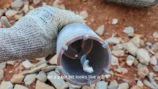 Core Bit For Hammer Drill In Action [upl. by Aissatsana142]