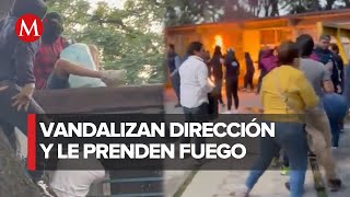 CCH Azcapotzalco de la UNAM denuncia por vandalismo y expulsará a responsables [upl. by Joanna]