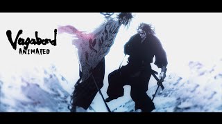 Miyamoto Musashi vs Sasaki Kojiro animated fight VAGABOND [upl. by Venditti810]