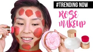 Rose Beauty Products  TINA TRIES IT [upl. by Ahnavas]