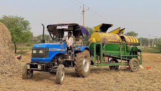 Surjeet thresher machine in Nepal  in a short time the paddy will ready  Sonalika Tractor [upl. by Leoline]