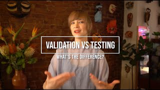 Machine Learning Validation vs Testing [upl. by Douville]