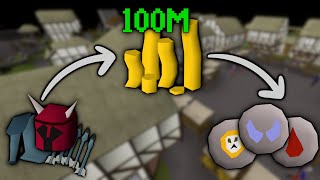 Making and SPENDING 100m  OSRS Ironman 64 [upl. by Eerok]