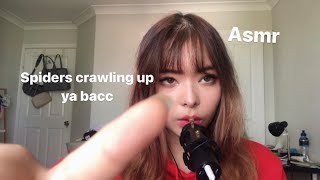 Asmr Spiders crawling up your back snakes slithering down 👀 [upl. by Aehsila]