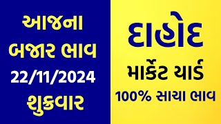 22112024 Dahod Marketyard Na Bajar Bhav  Aajna Bajar Bhav  Jetpur  Gondal  Unja  Rajkot [upl. by Durno995]