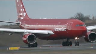 1 HOUR Plane Spotting at Copenhagen Kastrup Airport Inc Air GreenlandEmirates [upl. by Anawad]