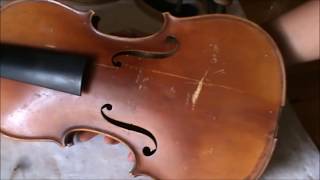 Repair of an old German Stradiuarius violin Neuner amp Hornsteiner workshop 803 [upl. by Domineca]