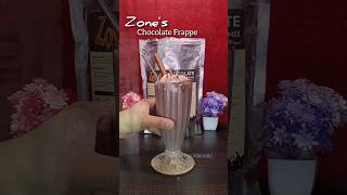 chocolate milkshake zone chocolate Frappe powder mix trending asmr shorts zone [upl. by Ellehsyt355]