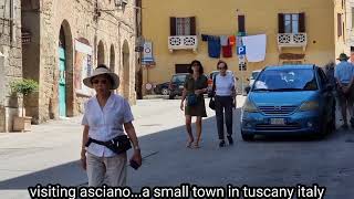 another small town called ASCIANO in tuscany italy [upl. by Llewkcor]