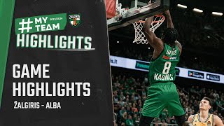 Žalgiris  ALBA  Game Highlights  20240102 [upl. by Lahcsap168]