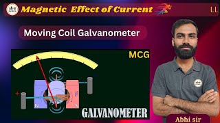 Moving Coil Galvanometer Construction Working and PrincipleMagnetic effect of currentby Abhi sir [upl. by Ilat439]