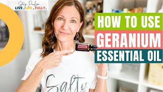 HOW TO USE GERANIUM ESSENTIAL OIL  Top Benefits and Daily Uses  Updated 2024 [upl. by Annaiek]