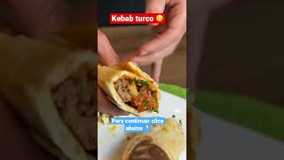 🤤Kebab turco 😋👌shorts receita culinaria arabe kebab [upl. by Nnaxor725]