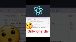 React logo using only one div [upl. by Mychal908]