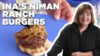 Ina Gartens Niman Ranch Burgers  Barefoot Contessa  Food Network [upl. by Hannover]