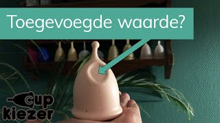 Review cup met vingerinkeping Toegevoegde waarde Bamboozy cup [upl. by Frasco]