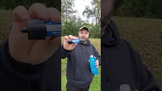 Filter Water with Sawyer Mini bushcraft nature water survival prepping outdoors camping [upl. by Enilec]