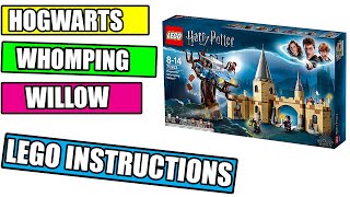 LEGO INSTRUCTIONS  HOGWARTS WHOMPING WILLOW  HARRY POTTER  LEGO 75953 [upl. by Ahsenal]